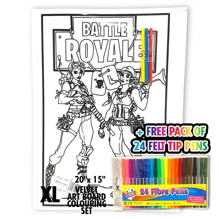 Fortnite Women XLVelvet Art Board Colouring Set